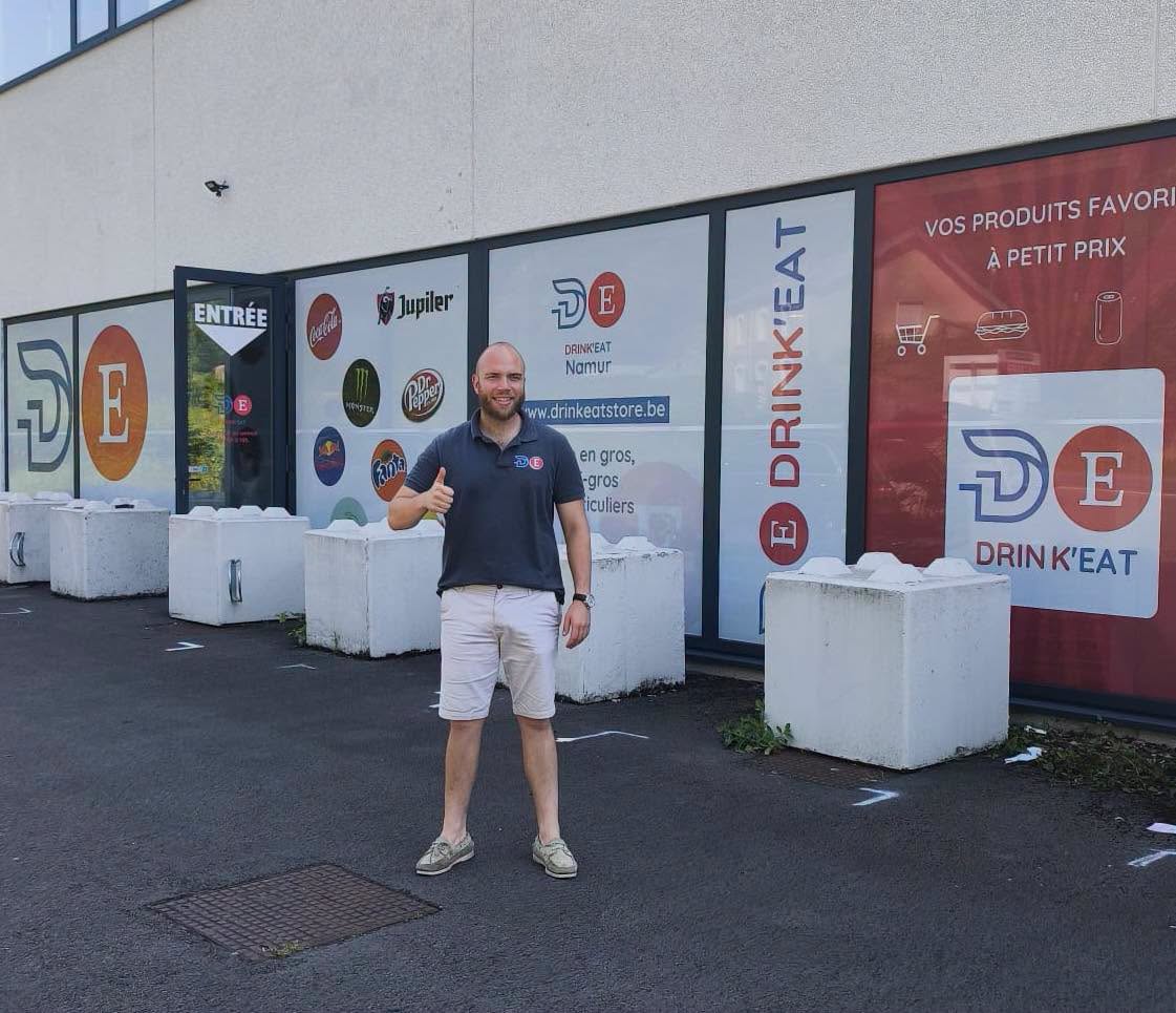 Devanture du magasin Drink'Eat Namur